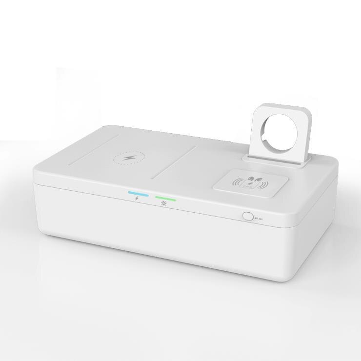Three in one 15W fast charging Wireless charger UV disinfection box multifunctional disinfection box: Default Title