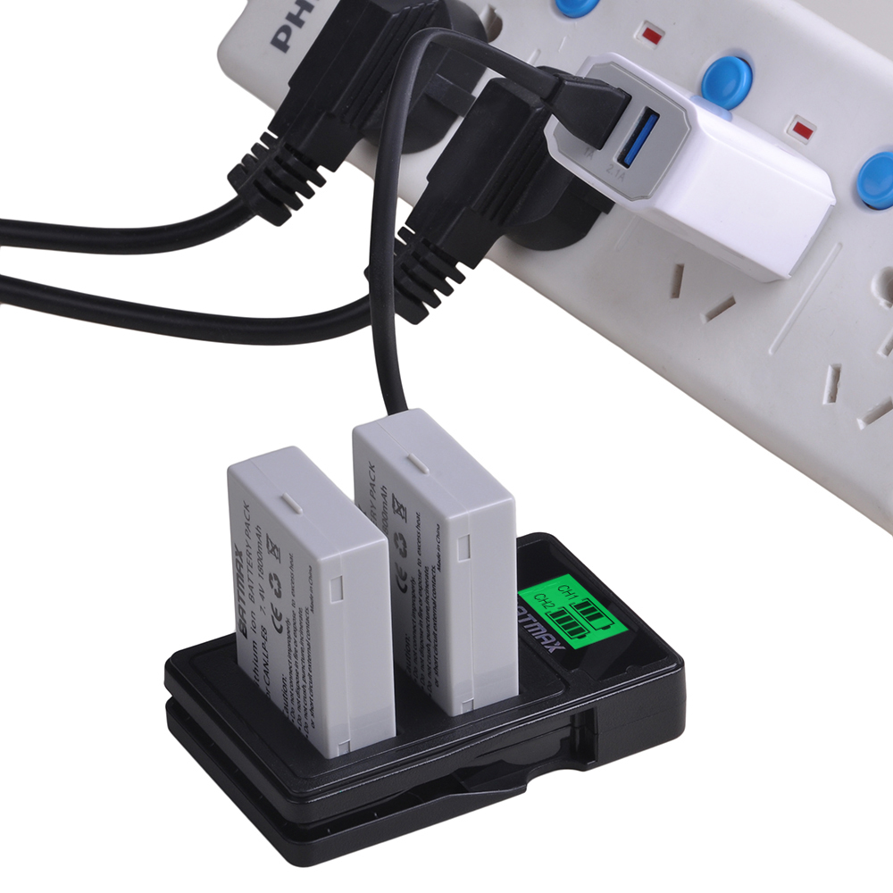 2Pcs 1800mah LP-E8 LP E8 LPE8 Camera Battery for Canon EOS 550D 600D 650D 700D Kiss X4 X5 X6i X7i Rebel T2i T3i T4i T5i Batterie