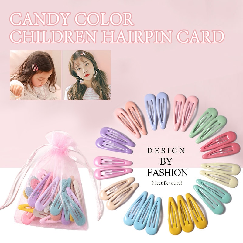 Horquilla para niñas de 10 a 40 Uds., horquillas sencillas y coloridas, pasadores de Clip para el pelo para niños, accesorios de para niños