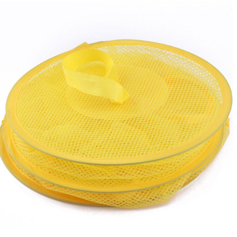 Składany wiszący Organizer siatkowy torby robić przechowywania pudełka pojemnik robić przechowywania bielizny kosz odzież przechowywanie rozmaitości Dom dekoracja: żółty