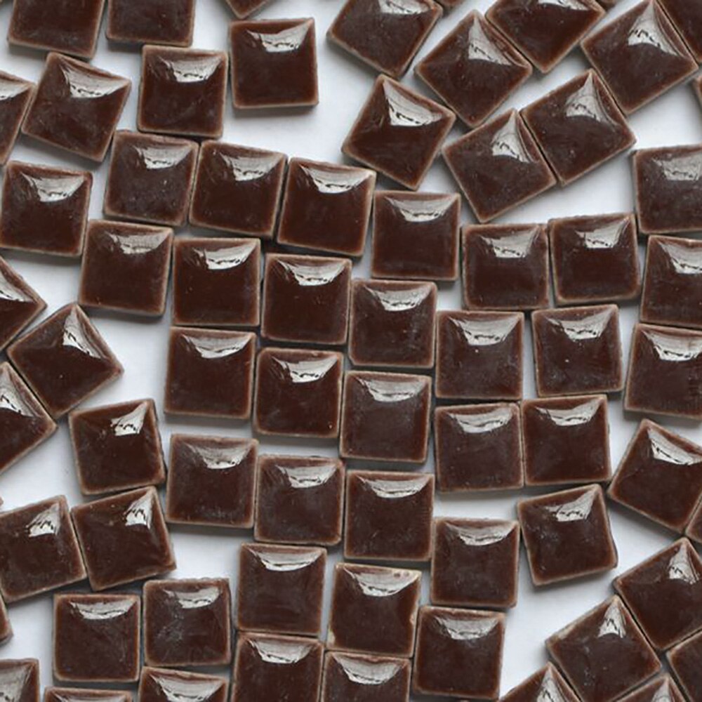 100pcs Multicolor Glass Mosaic Tile Square Ceramic Mosaic Tiles DIY Arts Crafts Making Material: 21