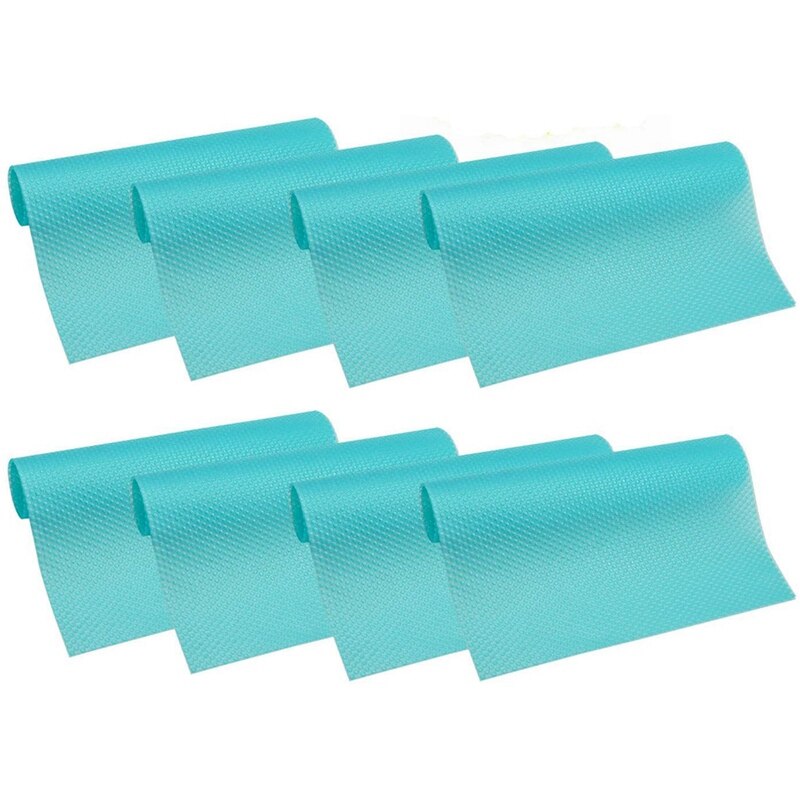 8 sztuk maty chłodzące, plastikowe niesamoprzylepne wkładki półki EVA lodówka wkładki lodówka maty szuflady ustawienie stołu: Default Title