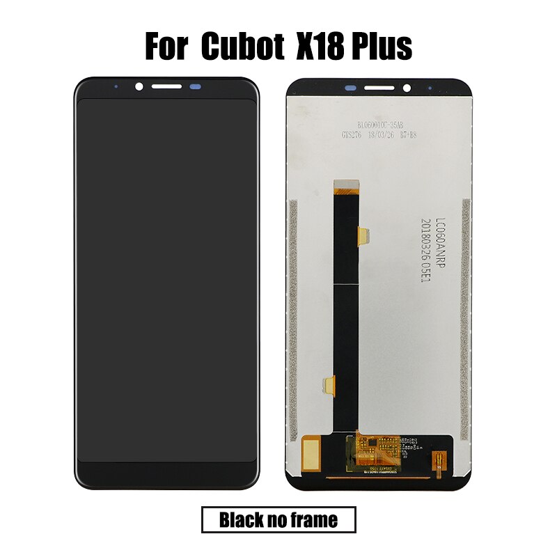 Original para Cubot X18 Plus LCD y Digitalizador de pantalla táctil con módulo de pantalla de visualización de Marco reparación accesorios piezas