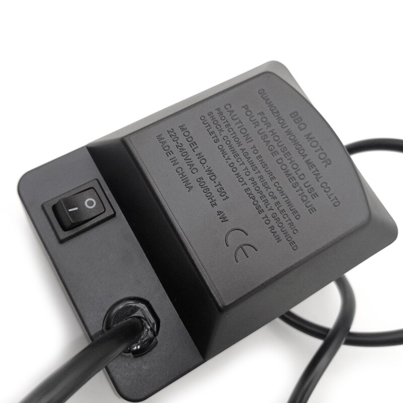 Moteur de rôtissoire de Barbecue électrique universel, vitesse de rotation de 2.5 à 3rpm