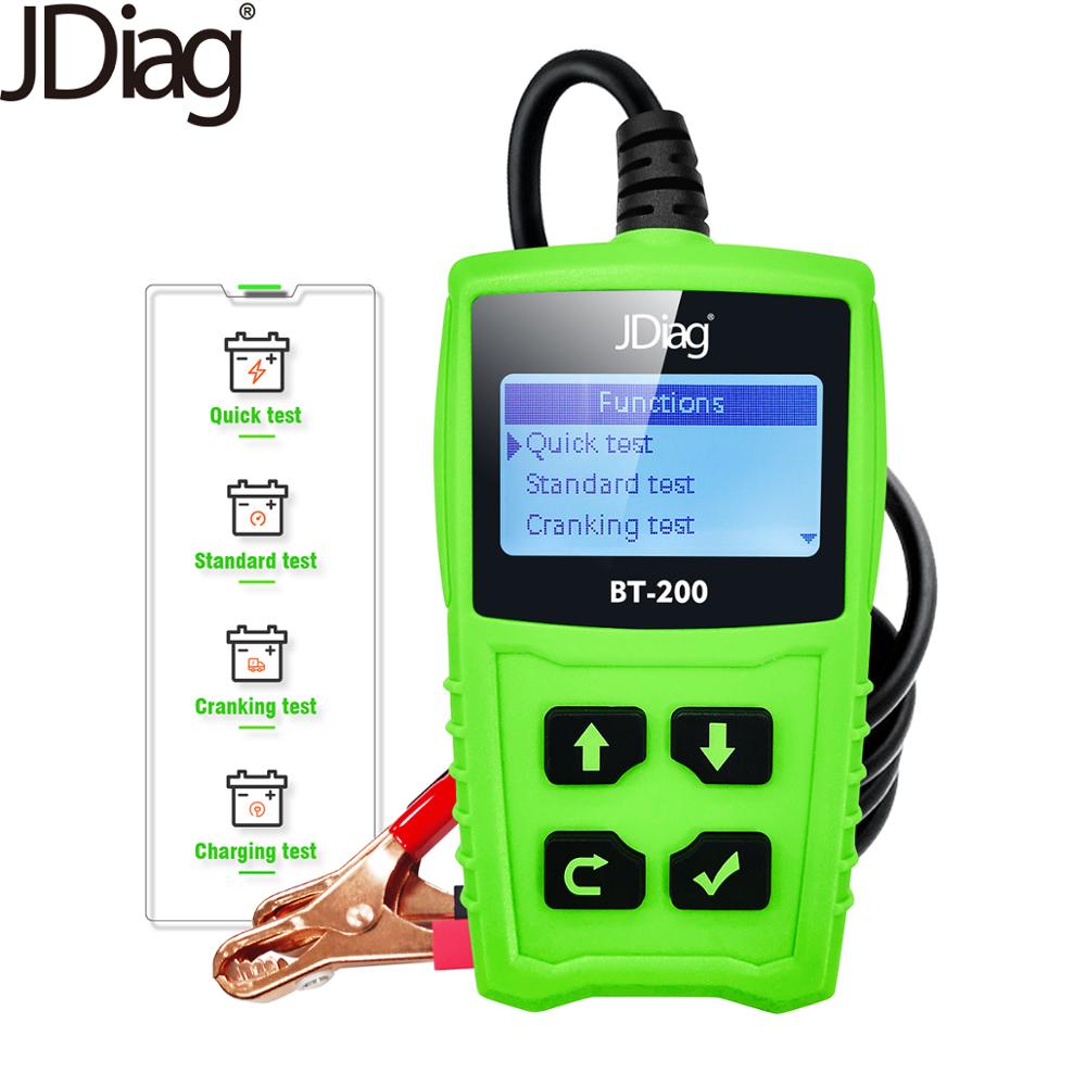 JDiag BT200 12V Car Automotive Load Battery Testers 100-2000 CCA Auto Digital Analyzer Vehicle Bad Cell Diagnostic Check Tools