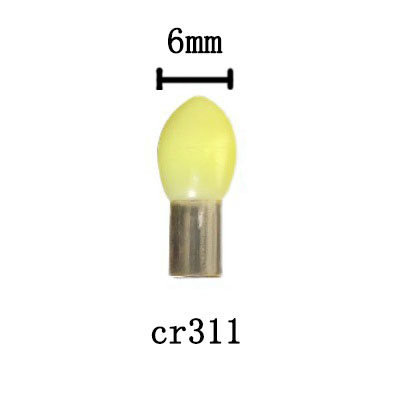 3 Stks/partij Vissen Lightstick Led Lamp Vissen Licht Attractor Sterrenlicht Vissen Float Accessoire Werk Met CR425/CR311 B552: yellow small