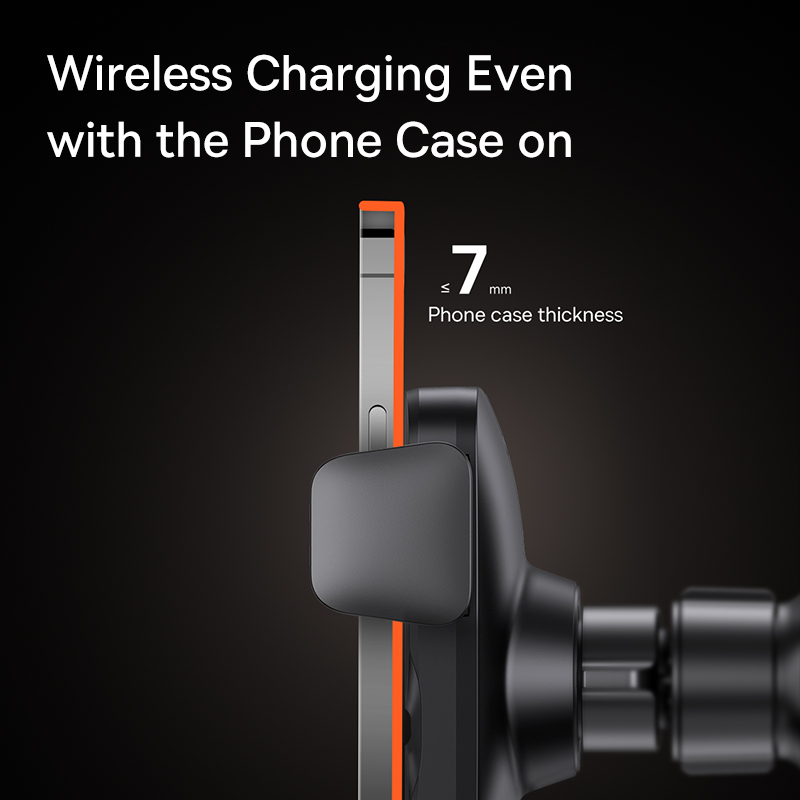 Baseus Car Phone Charger Stand 15W Wireless Charging Mount For Iphone Samsung Mobilephone Charge Holder Auto Air Vent Support