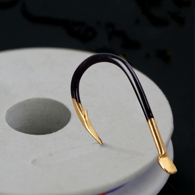 10pcs/lot Fishing Hook Single Fishhook Supplies Lures Carp Fishing Tackle Barbed Colored Tungsten Alloy Fishing Accessories