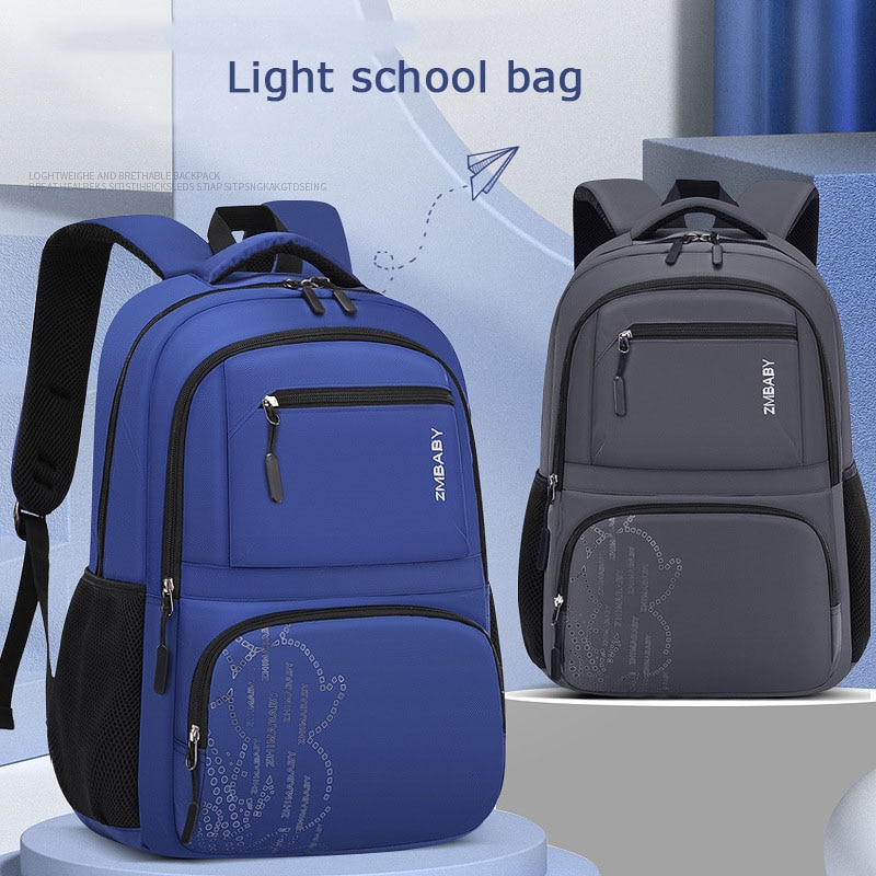 Sac à dos d&#39;école imperméable pour enfants, sac d&#39;école minimaliste pour garçons