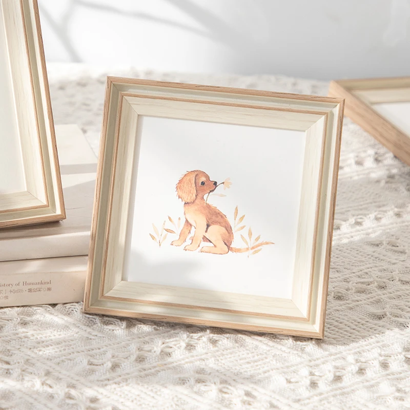 Vierkante Fotolijst Hars Frames Voor Foto 'S Wandstandaard Met Plexiglas Glas Voor 10X10, 15X15, 20X20 Kids Fotolijsten: 8 inch / WHITE