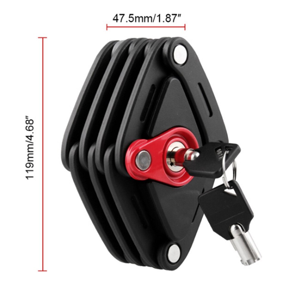 Fietsslot Fietsslot Anti-Diefstal Fiets Alarm Voor Fiets Hangslot Fietsslot Vouwslot Elektrische Motorfiets Slot Hamburg lock