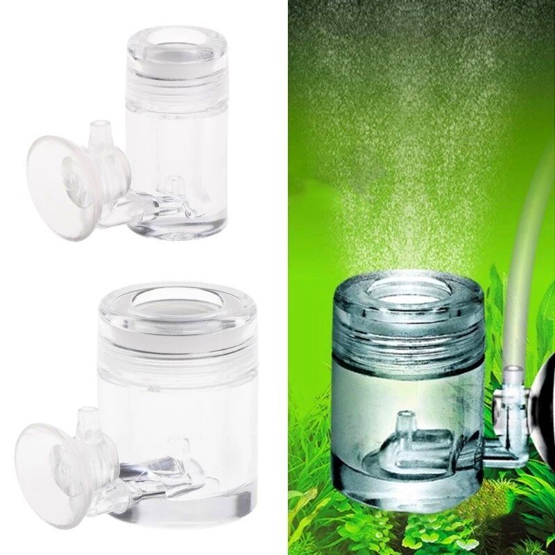 CO2 Diffuser Met Bubble Teller Acryl Aquarium Aquarium Aquatic Plant 2 Size