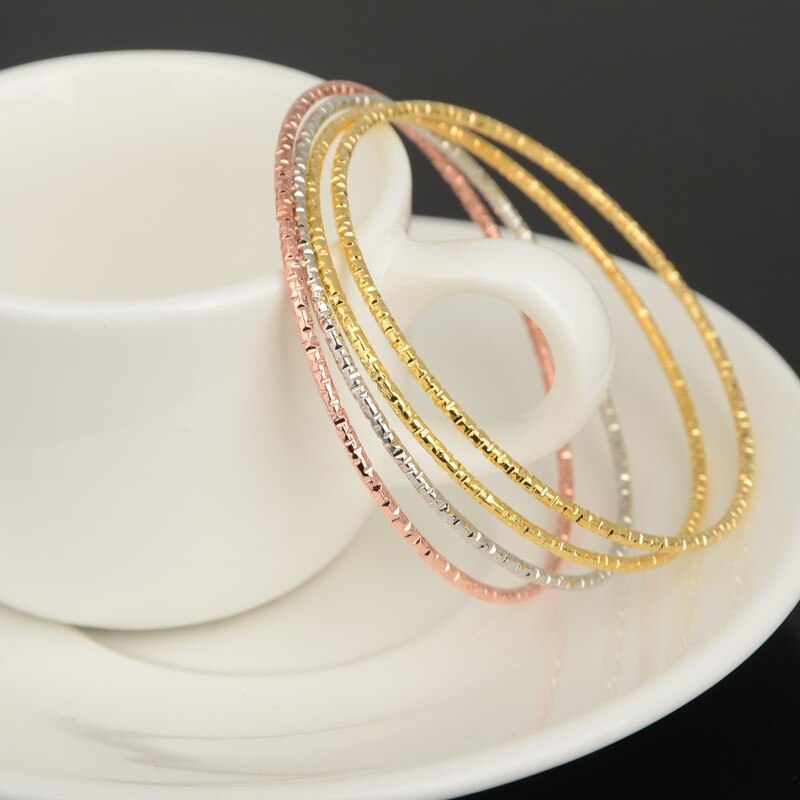 4 Stks/set Goud Zilver Kleur Mooie Kinderen Kid Jongen Meisje Baby Baby Bangle Armband Voor Kind