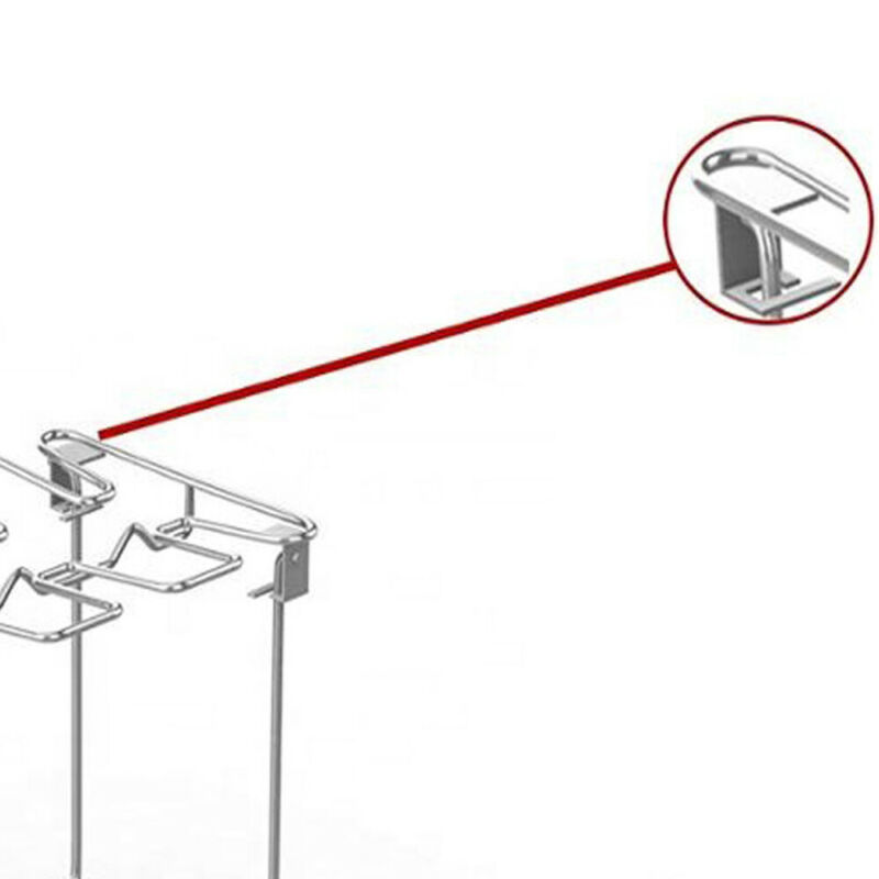 14 fentes barbecue support canard poulet jambe aile grille de cuisson avec égouttoir volaille rôtissoire poulet aile support acier inoxydable