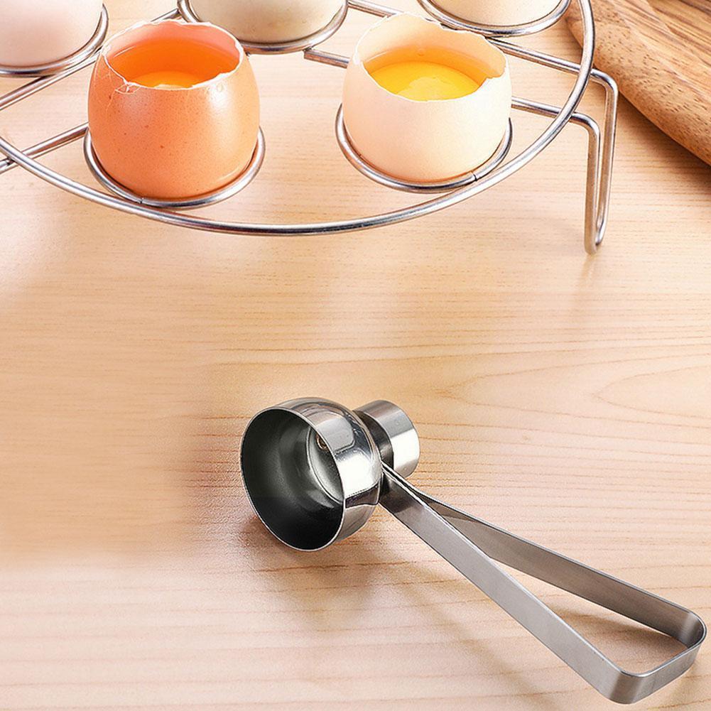 Practical Metal Egg Scissors Egg Topper Cutter Opener Kitchen Egg Steel Open Set Boiled Tools Stainl D3t4