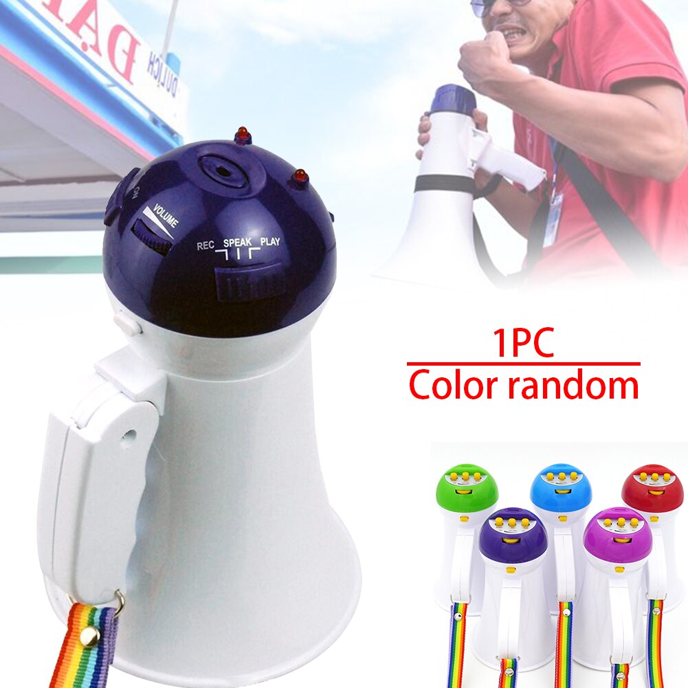 5W Draadloze Megafoon Luidspreker Versterker Spelen Muziek Toespraak Opvouwbare Reizen Gids Opname Hoorn Handheld Draagbare Mini