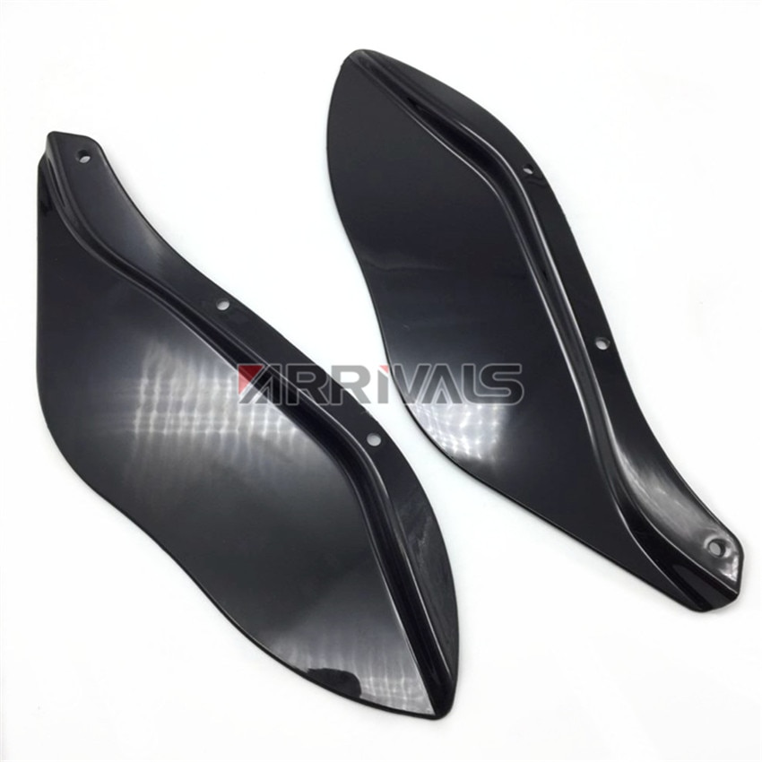 Noir clair moto côté ailes côté Batwing carénage vent déflecteur Air déflecteurs pare-brise pour Harley Electra Street Glide