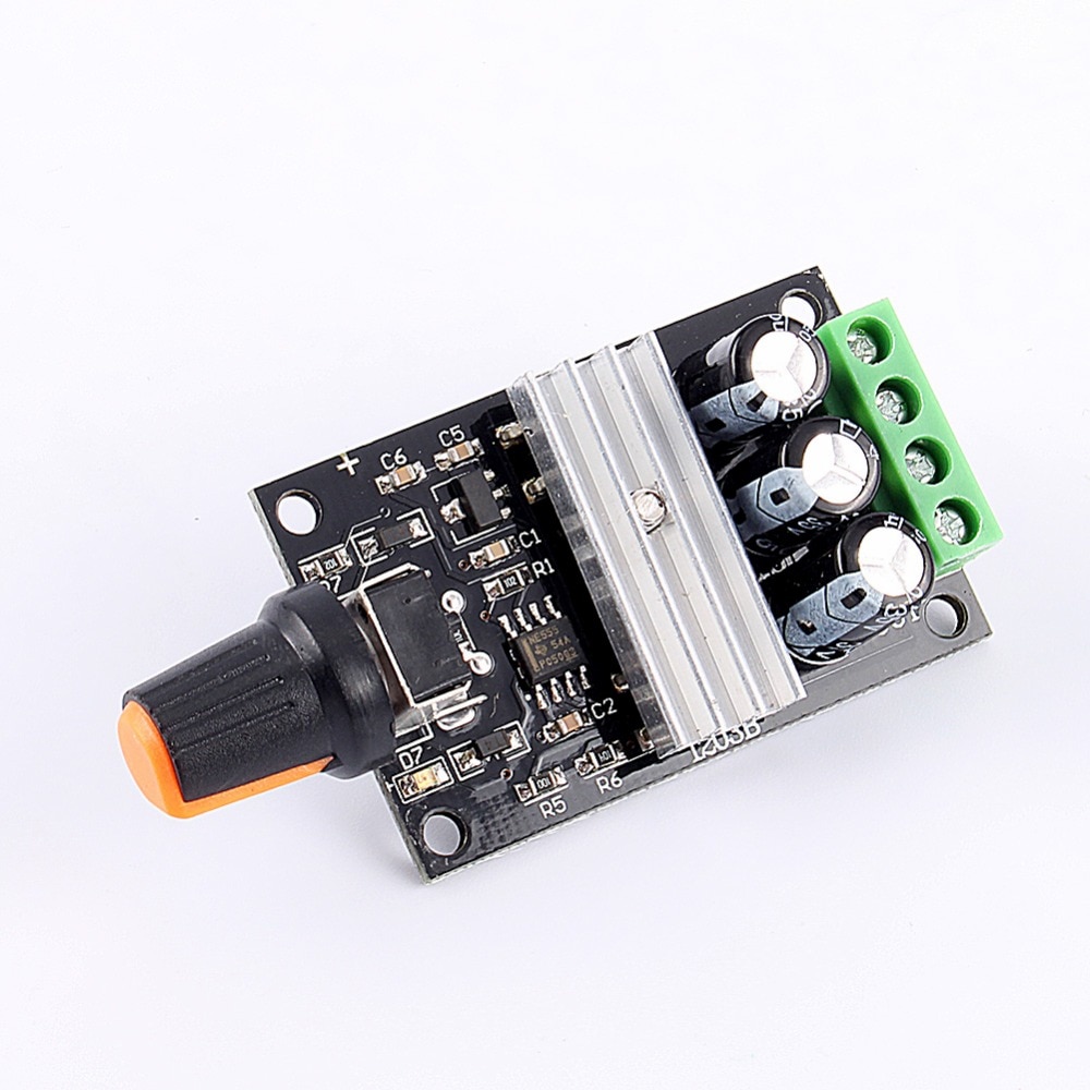 WALFRONT PWM DC 6-28V 3A Motor Speed Controller Regulator Adjustable Variable Speed Control Switch Fan DC Motor Governor Tools