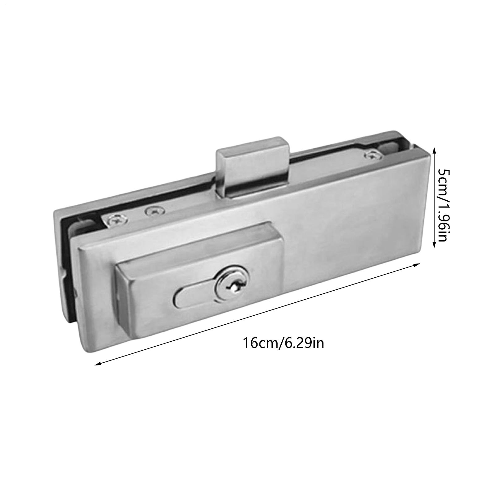 Office Glass Door Lock 10-12mm Bathroom Door Lock Bedroom Balcony Glass Door Lockset Home Security Hardware Accessories