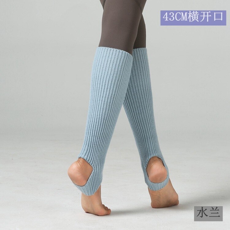 1 paar dames meisjes beenwarmers sokken lange sokken zonder voet winter herfst dans ballet kousen volwassenen en kinderen dijbeenwarmers: Hemelsblauw