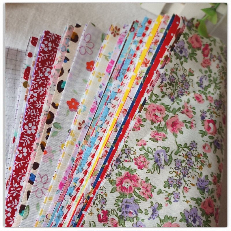 50/100pcs Cotton Fabric Printed Cloth Sewing Quilting Fabrics For Patchwork Needlework DIY Handmade Accessories