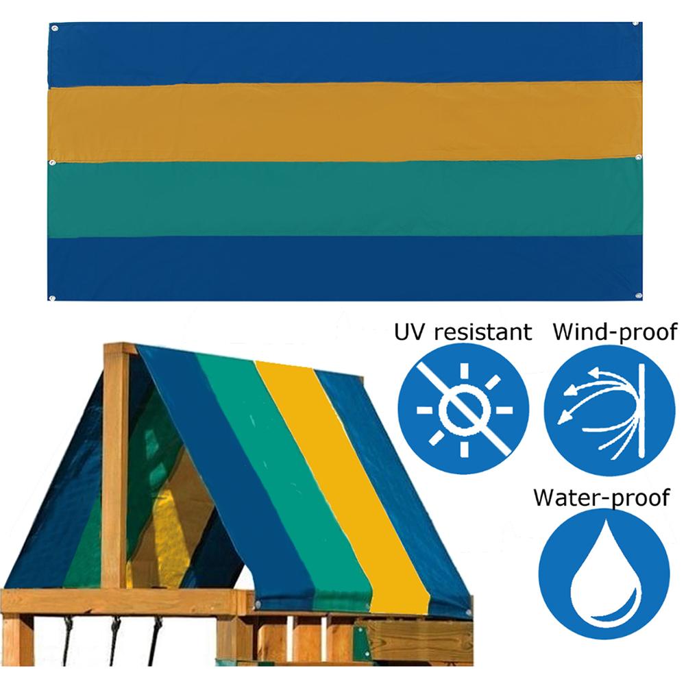 Swingset Shade Waterproof Roof Canopy Gardening Facilities Garden Swing Shade Awning Tarpaulin For Garden Playground 132*228CM