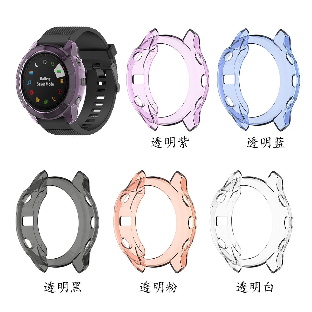 TPU Cover Protection Frame Shell for Garmin Fenix 6 6S 6X Case Replacement for Garmin Fenix 6pro/6X pro/6X pro Protective Case
