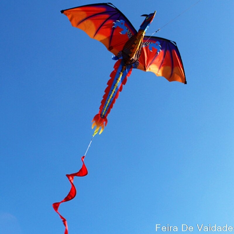 3D Dragon Kite With Tail Kites For Adult Kites Flying Outdoor 100m Kite Line