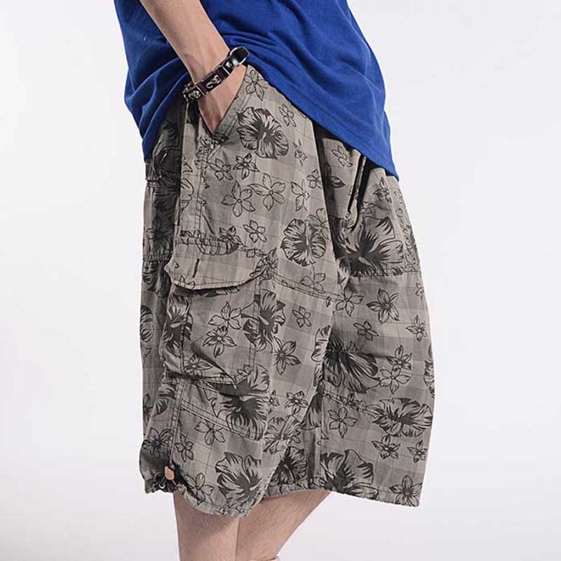 Loose Baggy Shorts Men Casual Straight Cargo Shorts Beach Shorts Man Clothing Plus Size Shorts