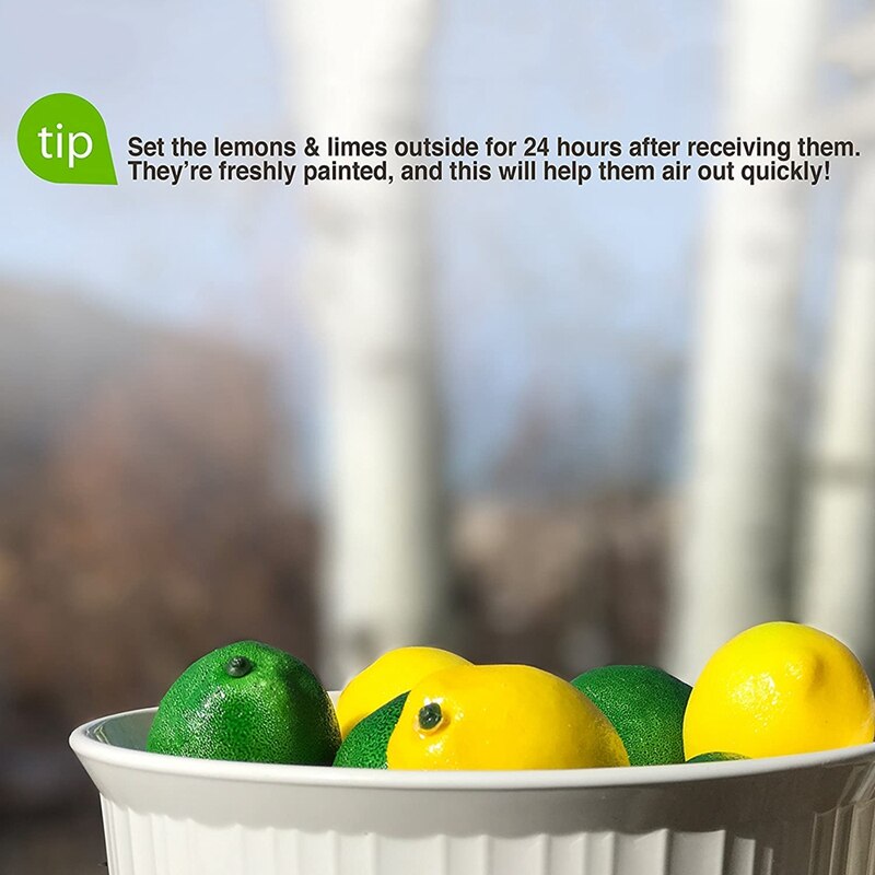 14 sztuk sztuczne cytryny sztuczna cytryna owoce dla domu dom przyjęcie w kuchni dekoracji (zielony i żółty)