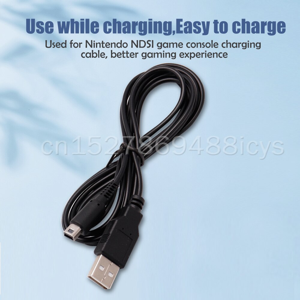 USB Charing Cable For Nintendo NDSI DSi 3DS 2DS XL/LL 3DSXL 3DSLL 2DSXL 2DSLL Controller Data Charger Cord Wire Game Accessories