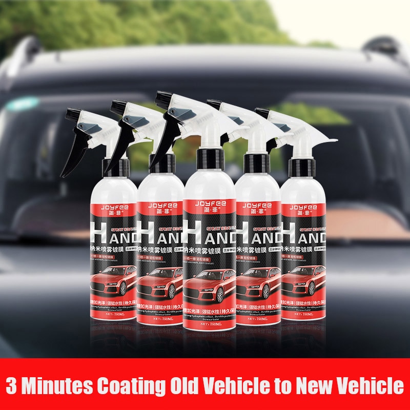 Car Detailing Liquid Glass For Car Ceramic Spray Coating Top Coat Quick Nano-Coating Auto Spray Wax 250ML