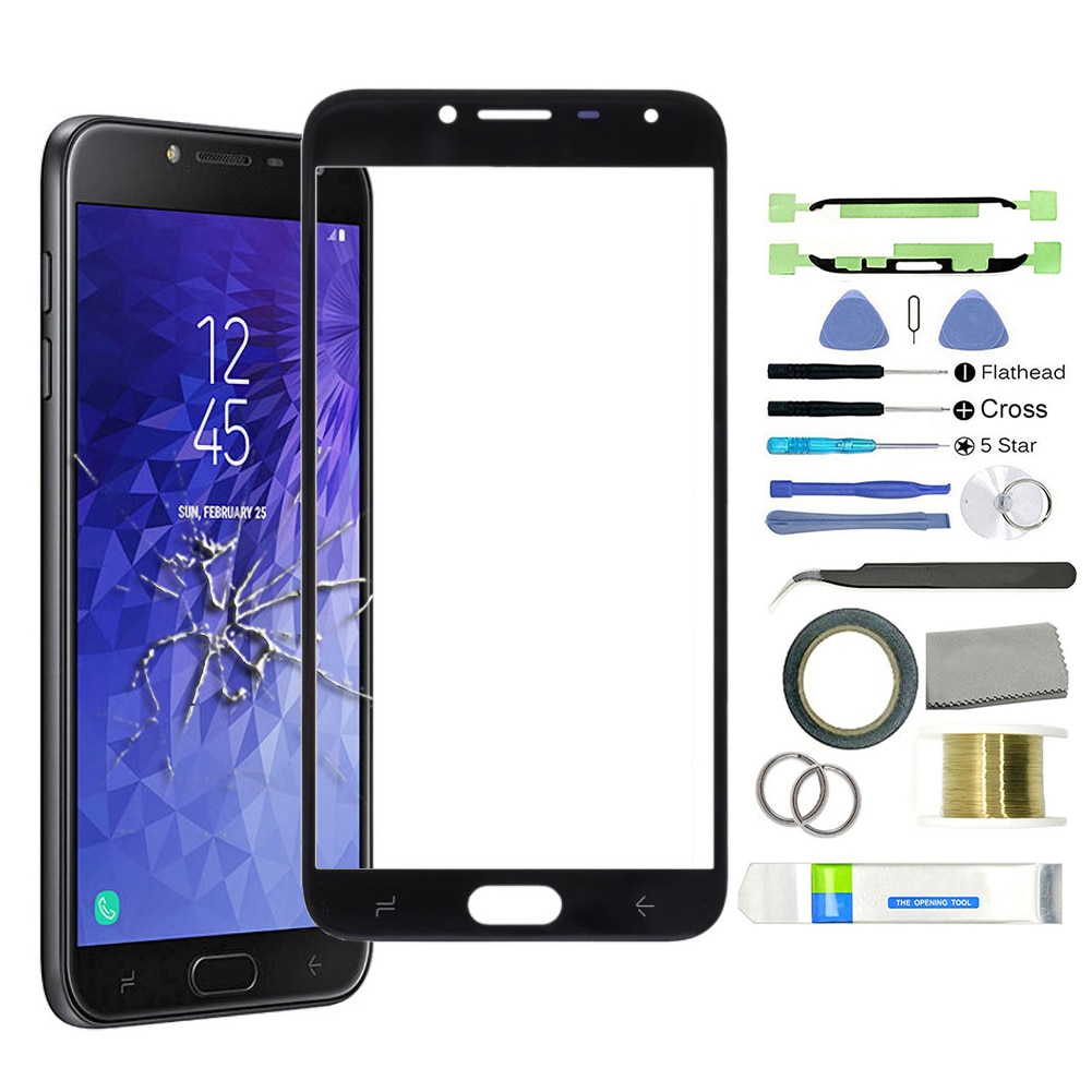 Mobile Phone Screen Replacement Outer Front Glass Screen Lens Repair Replacement Kit for Samsung Galaxy J4 /J530