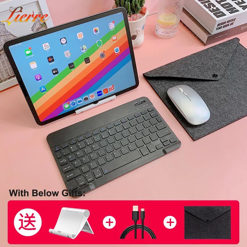 LierreRoom Bluetooth-compatible Keyboard For Apple iPad Xiaomi Samsung Huawei Phone Tablet Wireless Keyboard For Android Windows: D1