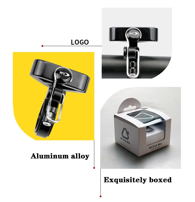 Cykelklockor mtb färgglada klockor fast växel triangel högljudd kopparklocka ring minneshorn cykeltillbehör