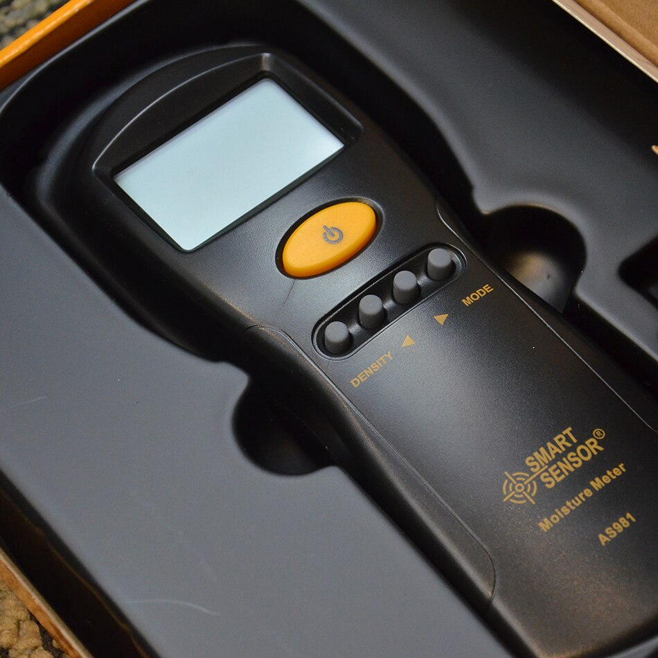High Precision Digital AS981 Hygrometer Moisture Meter For Wood Cardboard Lumber Concrete Buildings Humidity Meter