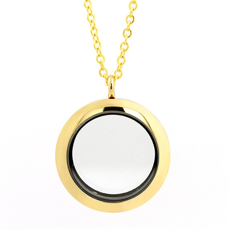 !! 5pcs/lot 30mm Round twist living locket pendant floating charm locket (chains included) LSFL024*5: 11