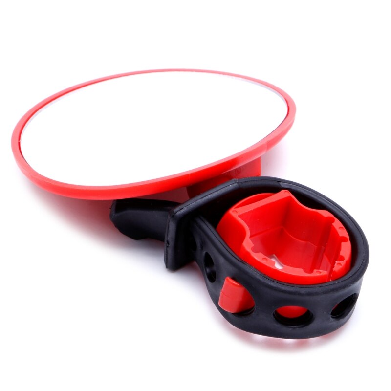 Universele 360 Graden Draaien Achteruitkijkspiegel Stuur Glas Spiegel Fiets Fietsen F20: Rood