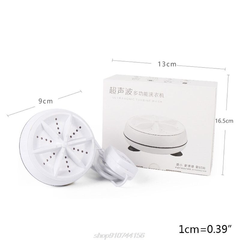 Mini Travel Portable Ultrasonic Turbo Washer USB Charging Personal Laundry Rotating Washing Machine N13 20