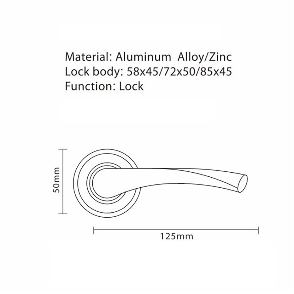 Modern Door Handle Lock Minimalist Interior Door S... – Grandado