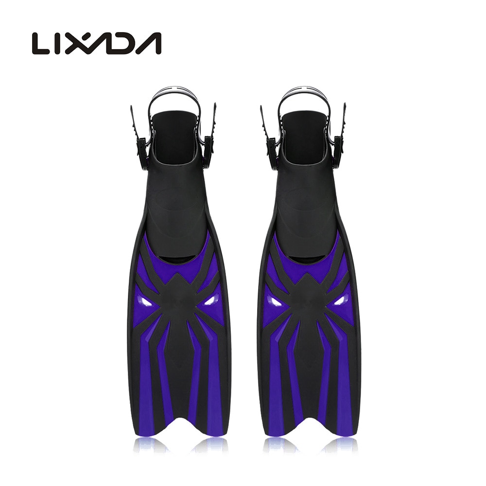 Lixada Snorkeling Foot Flipper Diving Long Fins Training Fins Scuba Swimming Fins Flippers Swimming Equipment for Water Sport
