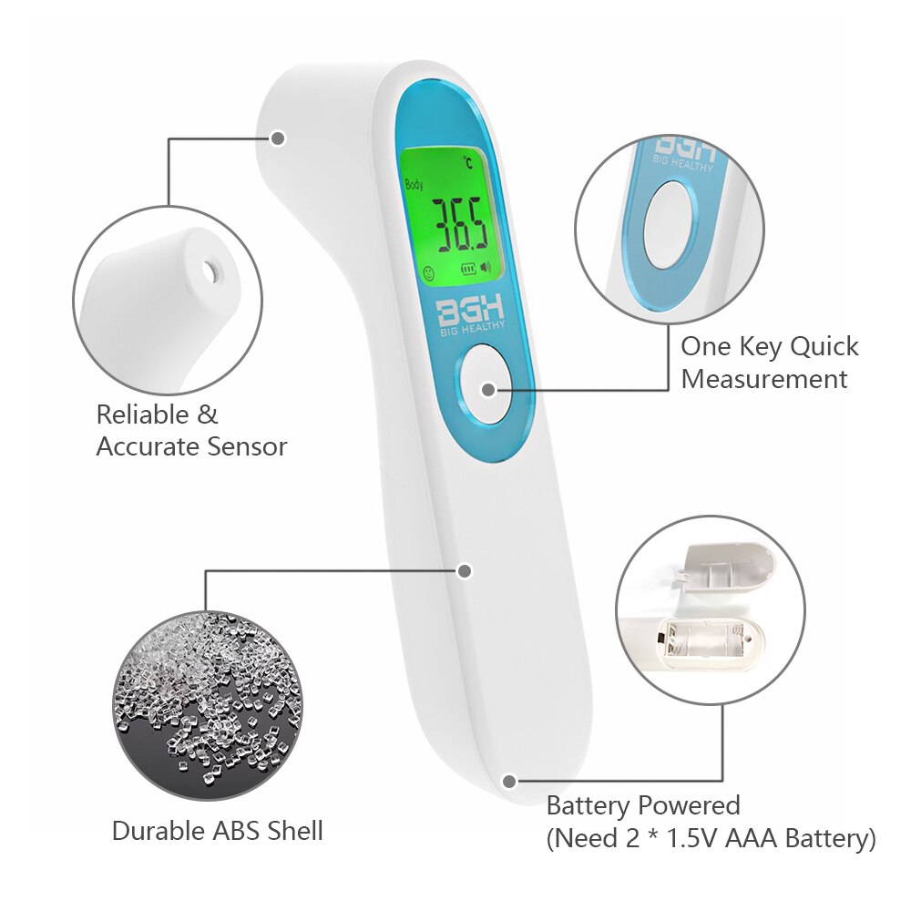 Digitale Thermometer Non-contact Infrarood Thermometer Digitale ℃/℉ Lcd Display Ir Voorhoofd Thermometers Lichaamstemperatuur Meten