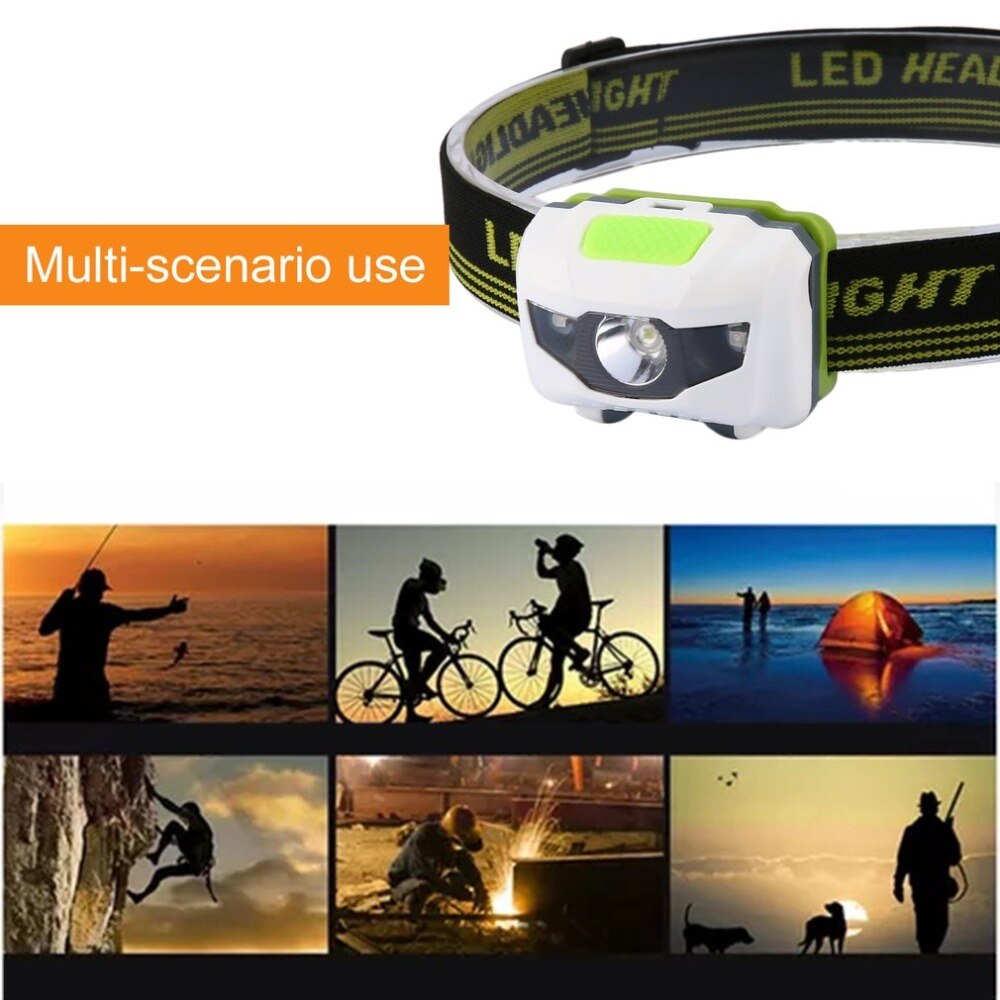 ICOCO LED Hoofdlamp Koplamp Lamp Camping Inductie Koplamp Batterij Aangedreven voor Camping Wandelen Vissen Outdoorb