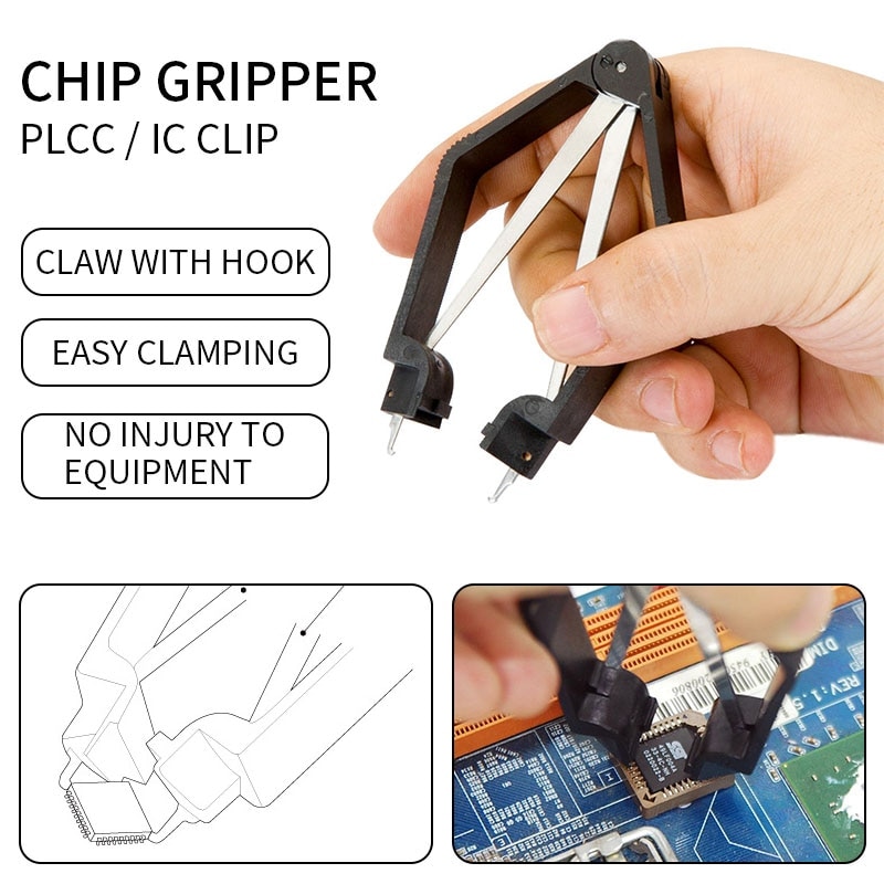 Ic Plcc Chip Extractie Tool Extractor Puller Chip Extractie Tool Ic Plcc Puller Plcc Extractor Removal Ic Plcc Extractor