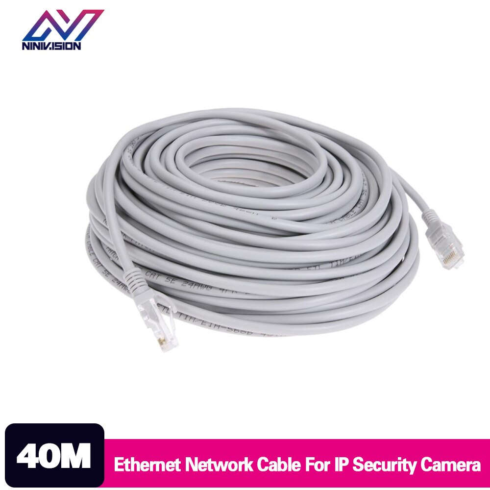 40M 131ft Cat5 Ethernet Network Cable RJ45 Patch Outdoor Waterproof LAN Cable Wires For CCTV POE IP Camera System