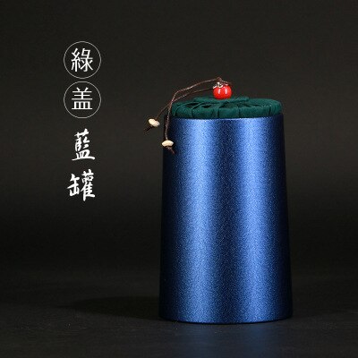 Small Special-shaped Tea Cans Tea General Packaging Tin Box Metal Spot Tinplate Cans Tea Organizer Kitchen Supplies: green blue