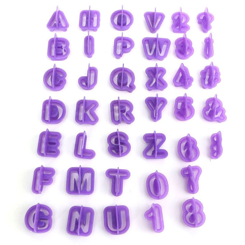 Molde para estampar galletas, letras del alfabeto, número, cortador de pasteles, herramienta de molde para relieve, cortador de letras de pastel, , 10/26 Uds.