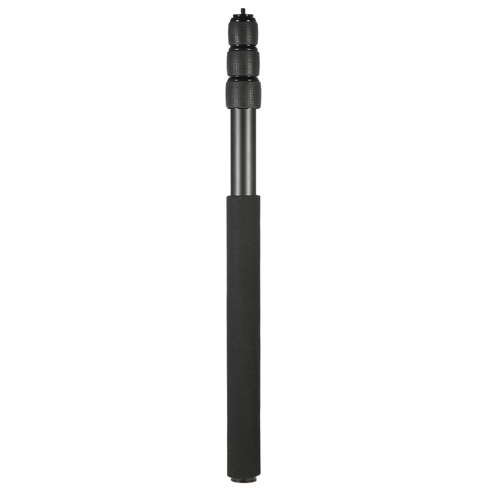 Protable Kompakte, Leichte Erweiterbar Mini 2in1 Zoomen Mikrofon Boom Pole Kamera Einbeinstativ gepolstert Griff Twist sperren 3 Abschnitte