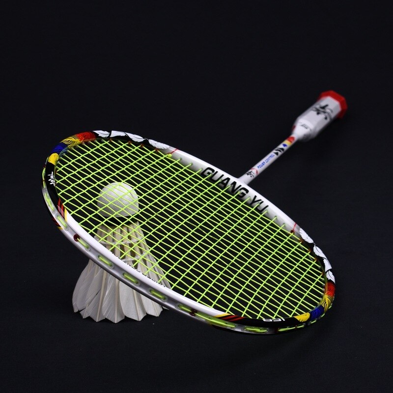 2022 Brand Badminton Racket 8U Single Shot Carbon Fiber Racket Outdoor Sports Badminton Racket with Bag: E