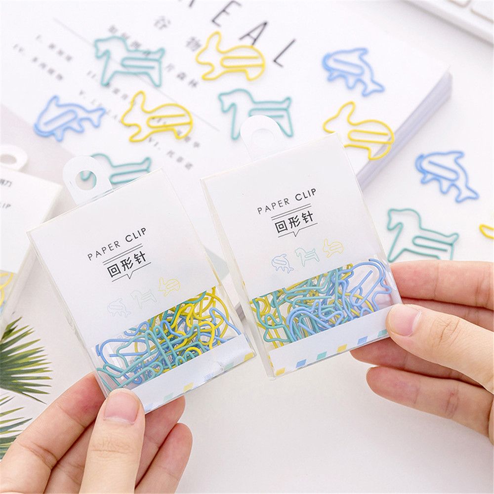 12pcs/lot DIY Toys Cartoon Animals Paper Clips Hollow Out Binder Clips Photos Tickets Notes Letter Clamp Para Escolar Craft Toys